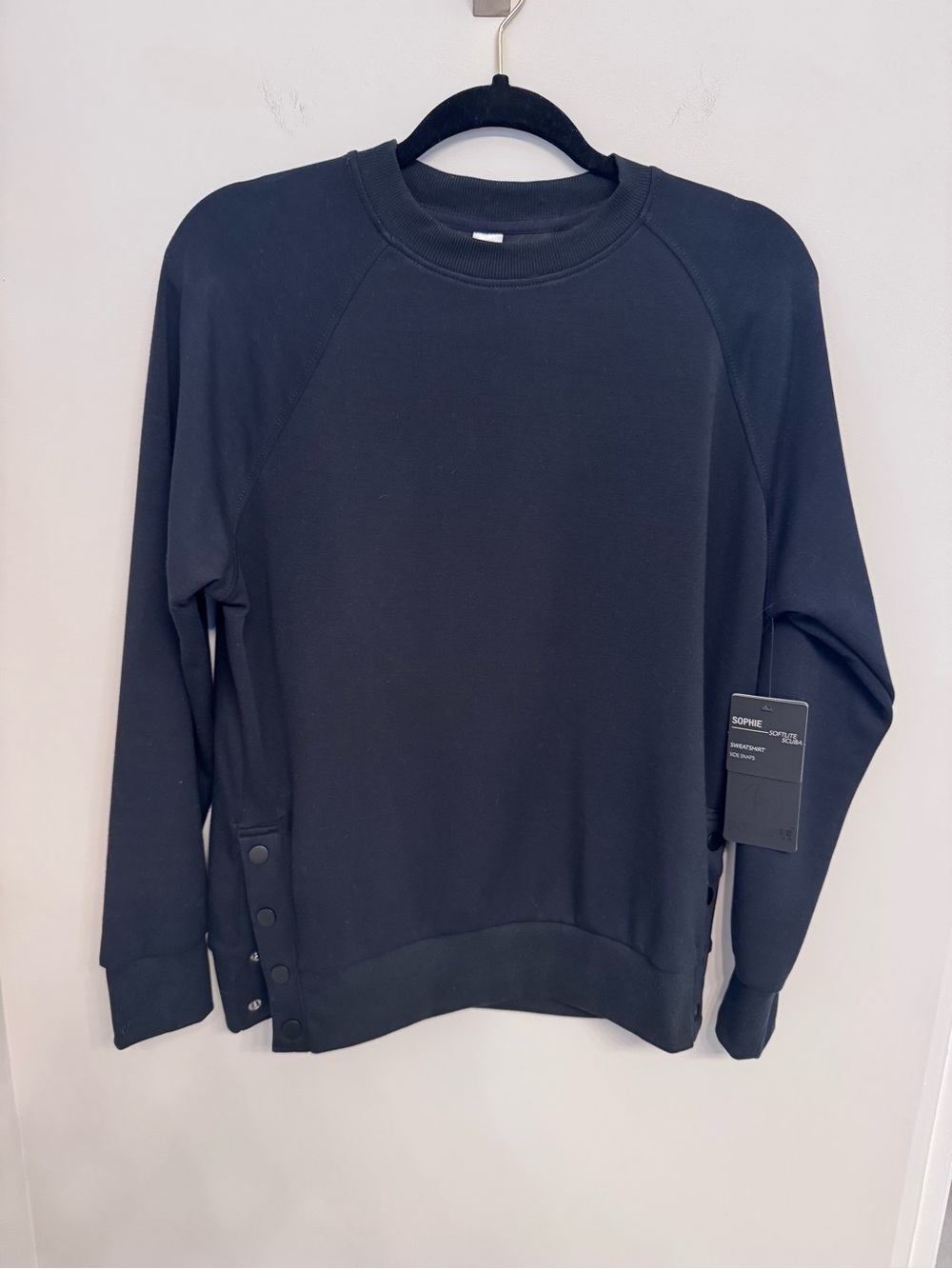 NWT Black Scuba Soft Sweatshirt - 90 Degree by Reflex